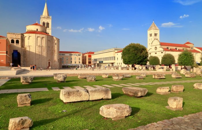 Zadar, Croatia: A historic city with a beautiful Roman forum and the iconic St. Donatus' Church.
